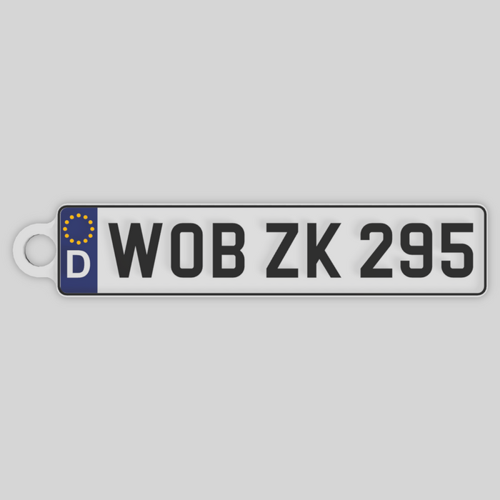 German License Plate Keychains